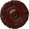 Ekena Millwork Marseille Ceiling Medallion (Fits Canopies up to 7 3/8"), Hand-Painted Brushed Mahogany, 21"OD x 2"P CM21MABMF - alternate 1